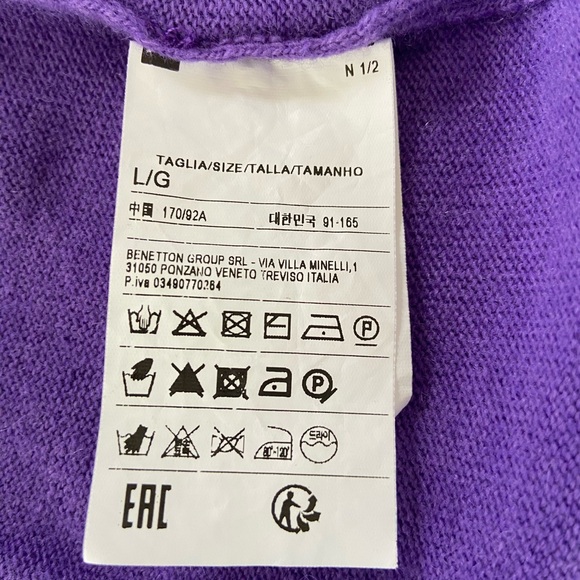 United Colors Of Benetton Violet Knitwear sweater - Picture 4 of 4